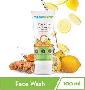 Mamaearth: Mamaearth Vitamin C Face Wash with Vitamin C and Turmeric for Skin Illumination - 100ml