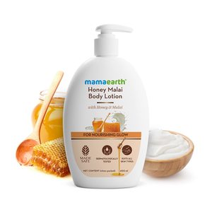 Mamaearth: Honey Malai Body Lotion with Honey & Malai for Nourishing Glow - 400 ml