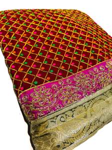 Rumala Sahib: Silk Based heavy Embroidery Work work Rumala Sahib Double Set With Palkan