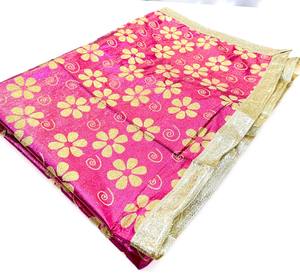 Shimmer Based floral print work Rumala Sahib Double Set With Palkan