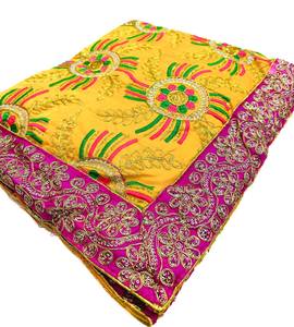 (Heavy work)Silk Based heavy Embroidered Work With Sequined Work Rumala Sahib Do&hellip;