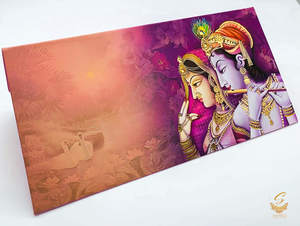 Radhe Krishna design Shagun Envelope