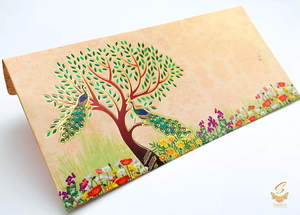 Shagun Envelope: Peacock design Shagun Envelope