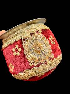Red color beautiful Decorated Shagun Gadvi/Lota