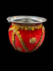 Red color beautiful Decorated Shagun Gadvi/Lota