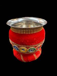 Red color beautiful Decorated Shagun Gadvi/Lota