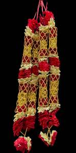 Garland Jaimala Garland: Maroon colour Wedding Garland/ Jaimala, Heavy artificial flowers with Pearl work (Comes in Pair)