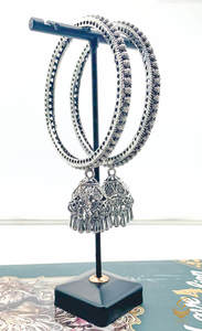 Oxidised Jwellery: Beautiful Latkan Oxidised Bangles pair