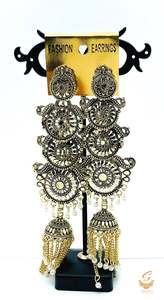 Oxidised Jwellery: Beautiful Oxidised Jhumka Earrings