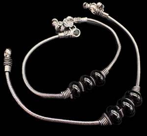 Beautiful oxidised anklets