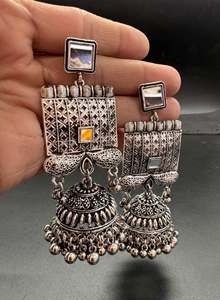 Beautiful oxidised bigger jhumka