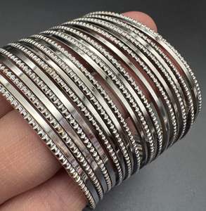 Oxidised Bracelets Bangles: Mat shimmer look plain Oxidised bangles set (price per pack)