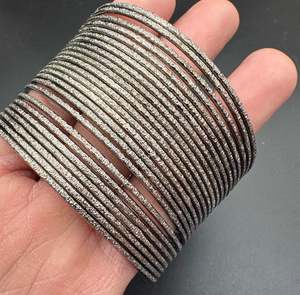 Mat shimmer look plain Oxidised bangles (2 dozen in one pack )price per pack