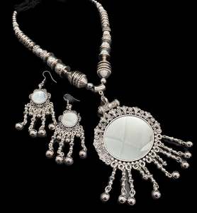 Beautiful work oxidised necklace with earrings