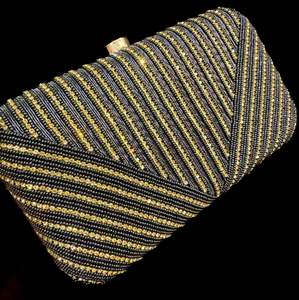 Clutch Bag And Potli Bag: Handwork designer clutch bag with handle to carry with chain inside the clutch (can be attached or detached)