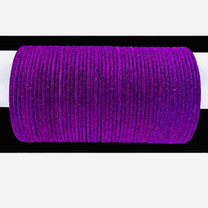Velvet Bangles: Deep Violet (jamuni)color Velvet Bangles( 3 dozens in set)
