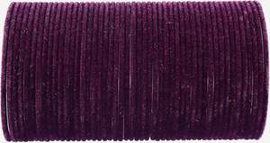 Velvet Bangles: Dark Purple color Velvet Bangles( 3 dozens in set)