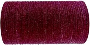 Velvet Bangles: Dark Plum color Velvet Bangles( 3 dozens in set)