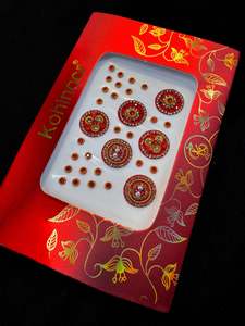 Golden stone Deep Red Bindi