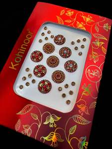 Golden stone Deep Red Bindi