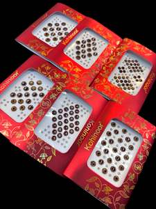 Golden stone Deep Maroon Bindi(price per pack)