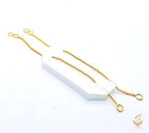 Ear Lift Support Patches Sahare For Earrings: Plain golden beautiful earring support Sahare