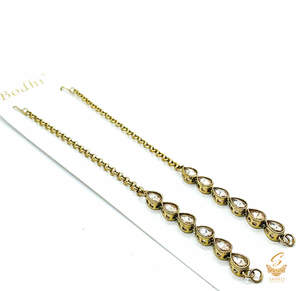 Polki work beautiful earring support sahare