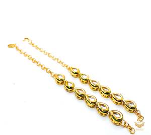 Ear Lift Support Patches Sahare For Earrings: Kundan work beautiful earring support sahare