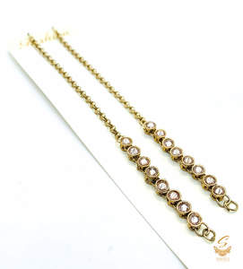 Polki work beautiful earring support sahare