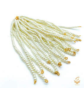 Pearl work beautiful earring support sahare