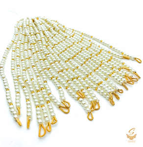 Ear Lift Support Patches Sahare For Earrings: Pearl work beautiful earring support sahare