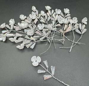 Hair Pins Floral Hair Pins: Pack of Beautiful pearls flower hair jura Pin (20 in each pack) Price per pack