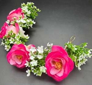 Gajra Floral Bun: Beautiful Rose flower Hair Gajra