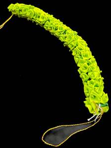 Gajra Floral Bun: Green Gajra