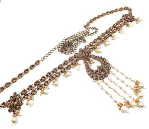 Kamarband Belly Chains: Kundan stone work & pearl work Beautiful Kamarband