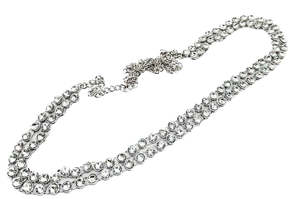 Silver stone work double lined Beautiful Kamarband