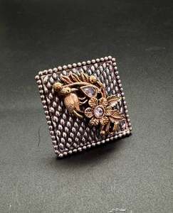 Beautiful oxidised ring (adjustable)