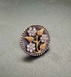 Beautiful oxidised ring (adjustable)