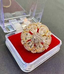 Rings: Beautiful American Diamond ring (adjustable)