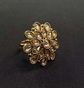 Original polki stone beautiful ring (adjustable)