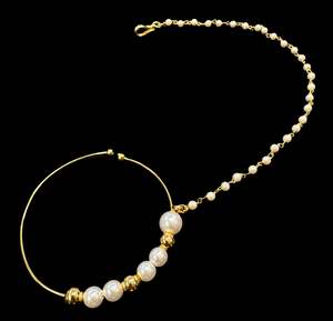 Large size Original Kundan stone Beautiful Bride Nath (non piercing)