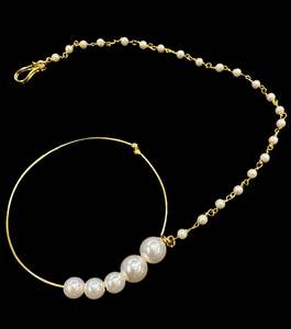 Nose Pins Nath: Large size Beautiful Bride Nath (non piercing)