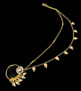 Small size Original Kundan stone Beautiful Bride Nath (non piercing)