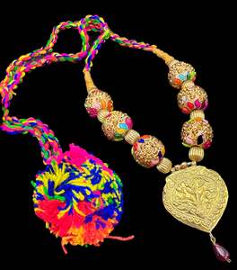 Multicoloured Kaintha for Bhangra