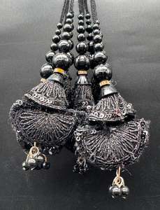 Beautiful design medium size lehnga latkans tessels (pair)