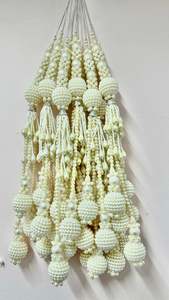 Latkans: Beautiful pearl design Bigger size lehnga latkans vessels (pair)