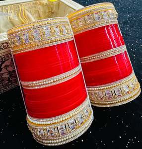 American Diamond Kade set in Bridal Churra