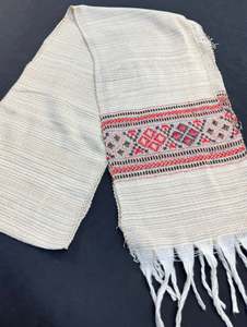 Mens: Cream Beige colour cotton based apx2 mtr Gamcha(Upvastram for Dhoti )