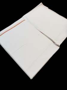 Mens: White Colour cotton based apx 4.5 meter Dhoti