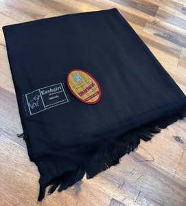 Mens: Black color Men's Plain pure Woollen Lohi/Shawl